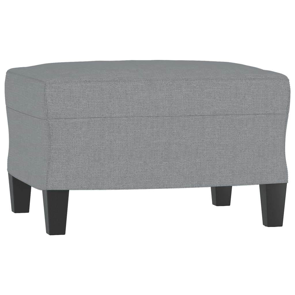 Set di Divani 3 pz con Cuscini Grigio Chiaro in Tessuto | homemem39