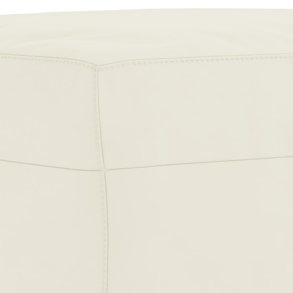 Set di Divani 4 pz con Cuscini Crema in Velluto