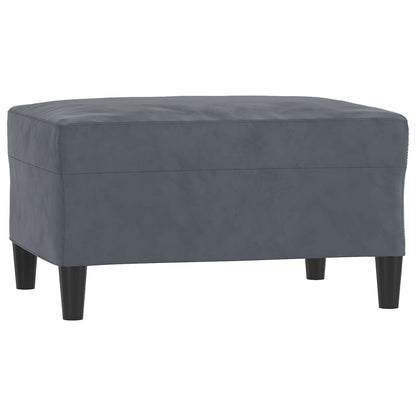 Set di Divani 3 pz con Cuscini Grigio Scuro in Velluto | homemem39
