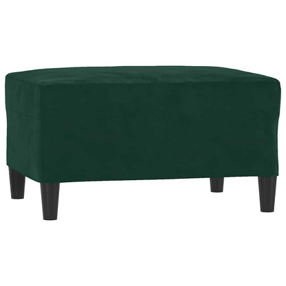 Set di Divani 3 pz con Cuscini Verde scuro in Velluto | homemem39