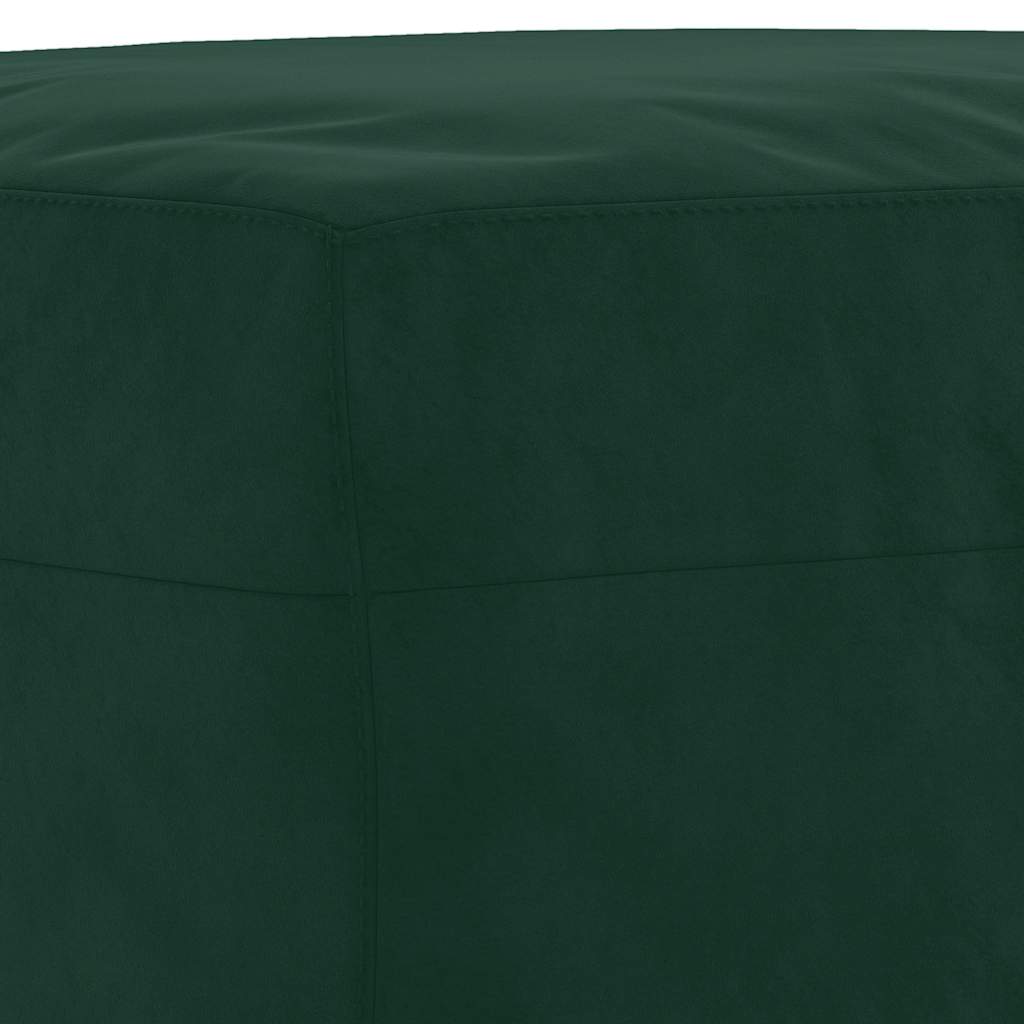 Set di Divani 3 pz con Cuscini Verde scuro in Velluto | homemem39