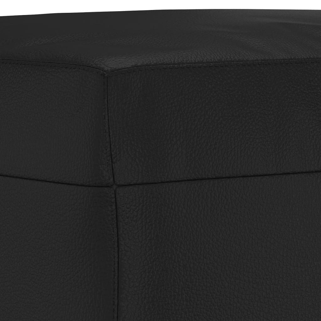 Set di Divani 4 pz con Cuscini Nero in Similpelle | homemem39