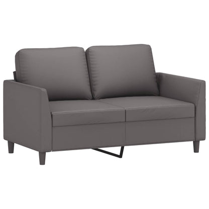Set di Divani 2 pz con Cuscini Grigio in Similpelle | homemem39
