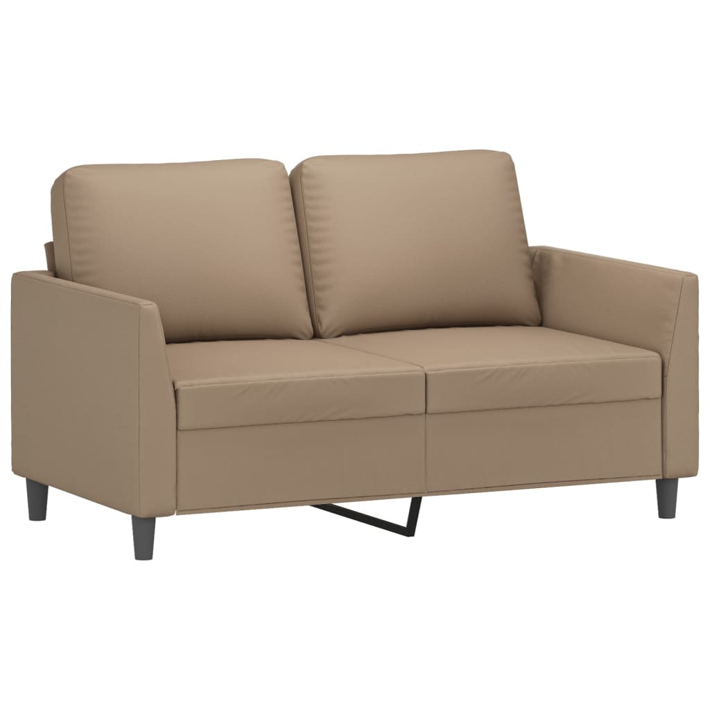 Set di Divani 3 pz con Cuscini cappuccino in Similpelle | homemem39