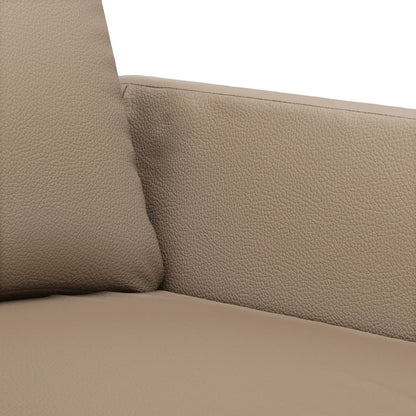Set di Divani 3 pz con Cuscini cappuccino in Similpelle | homemem39