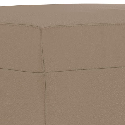 Set di Divani 3 pz con Cuscini cappuccino in Similpelle | homemem39