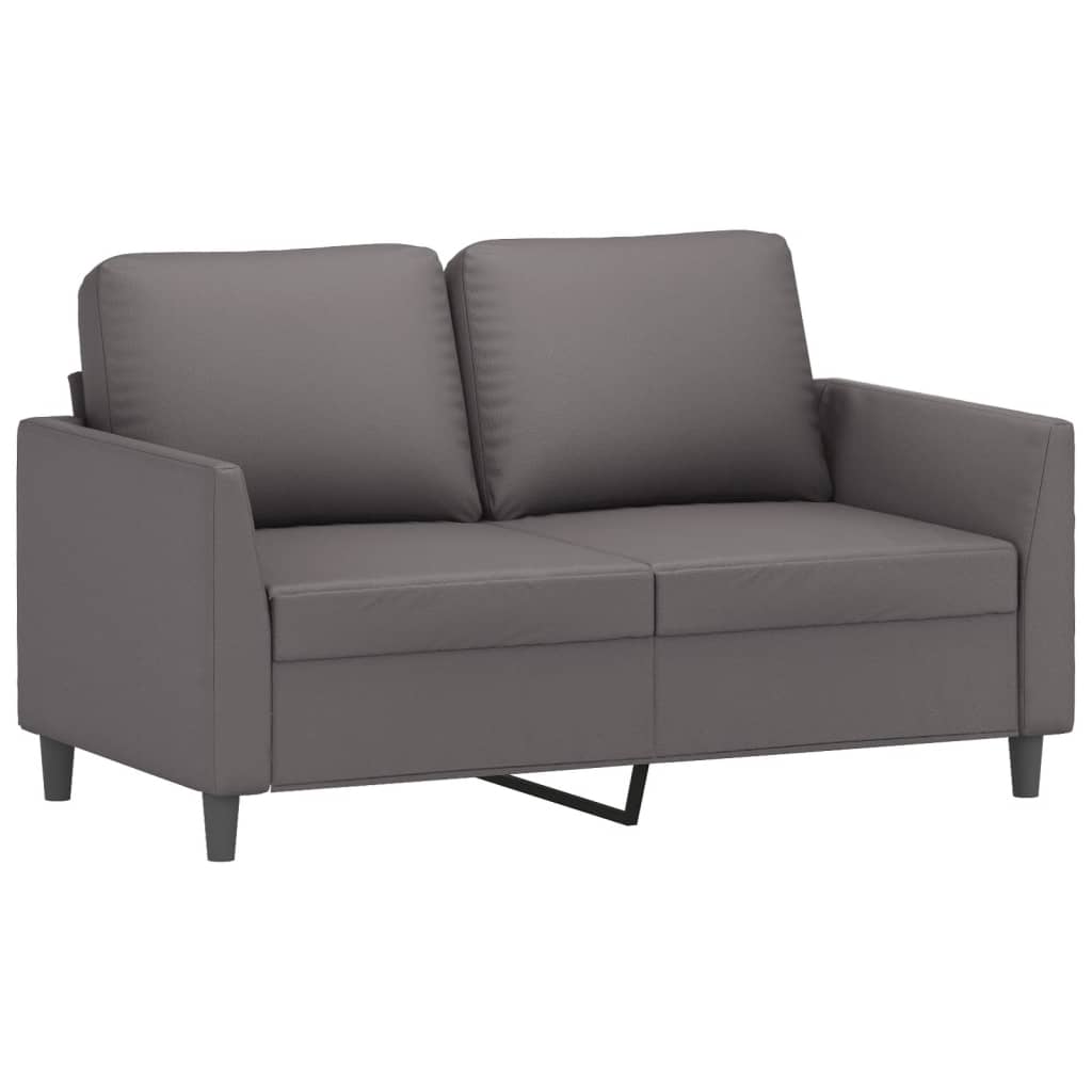 Set di Divani 3 pz con Cuscini Grigio in Similpelle | homemem39