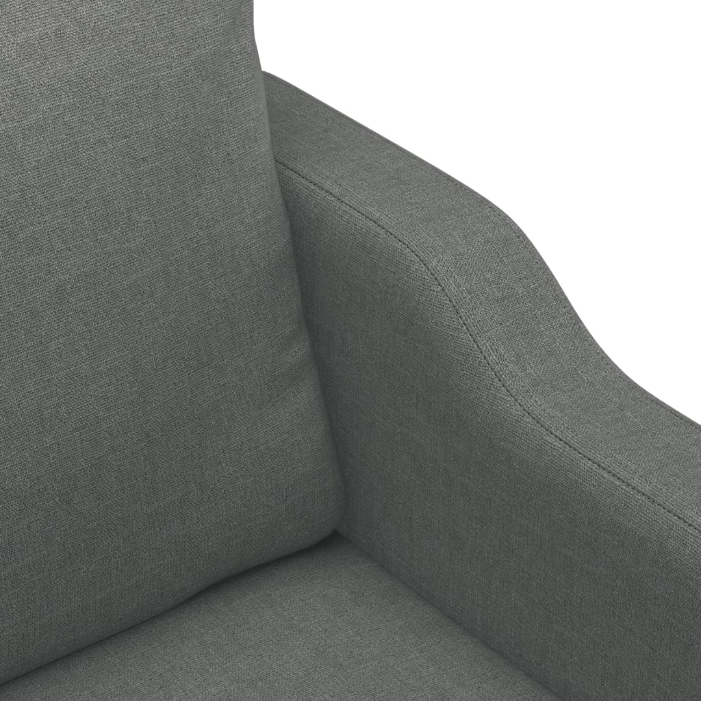 Set di Divani 4 pz con Cuscini Grigio Scuro in Tessuto | homemem39
