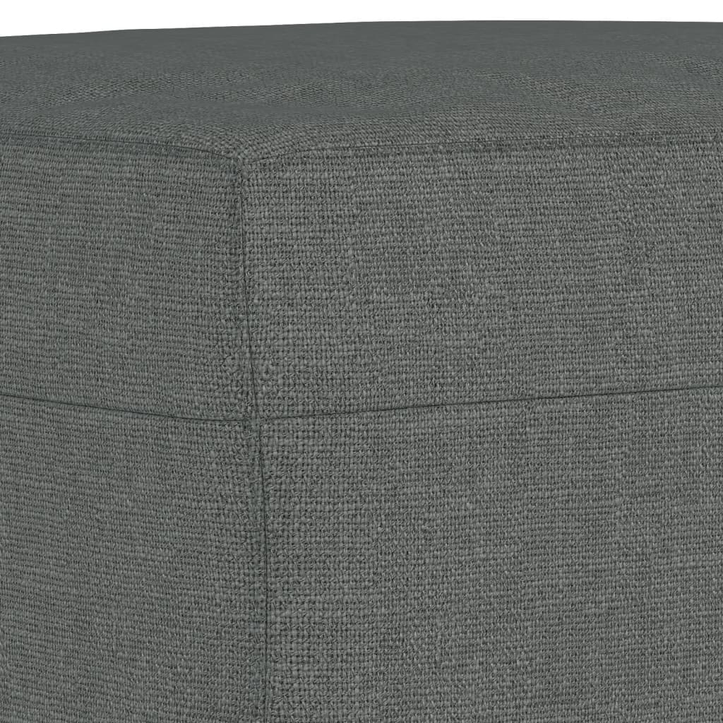 Set di Divani 4 pz con Cuscini Grigio Scuro in Tessuto | homemem39