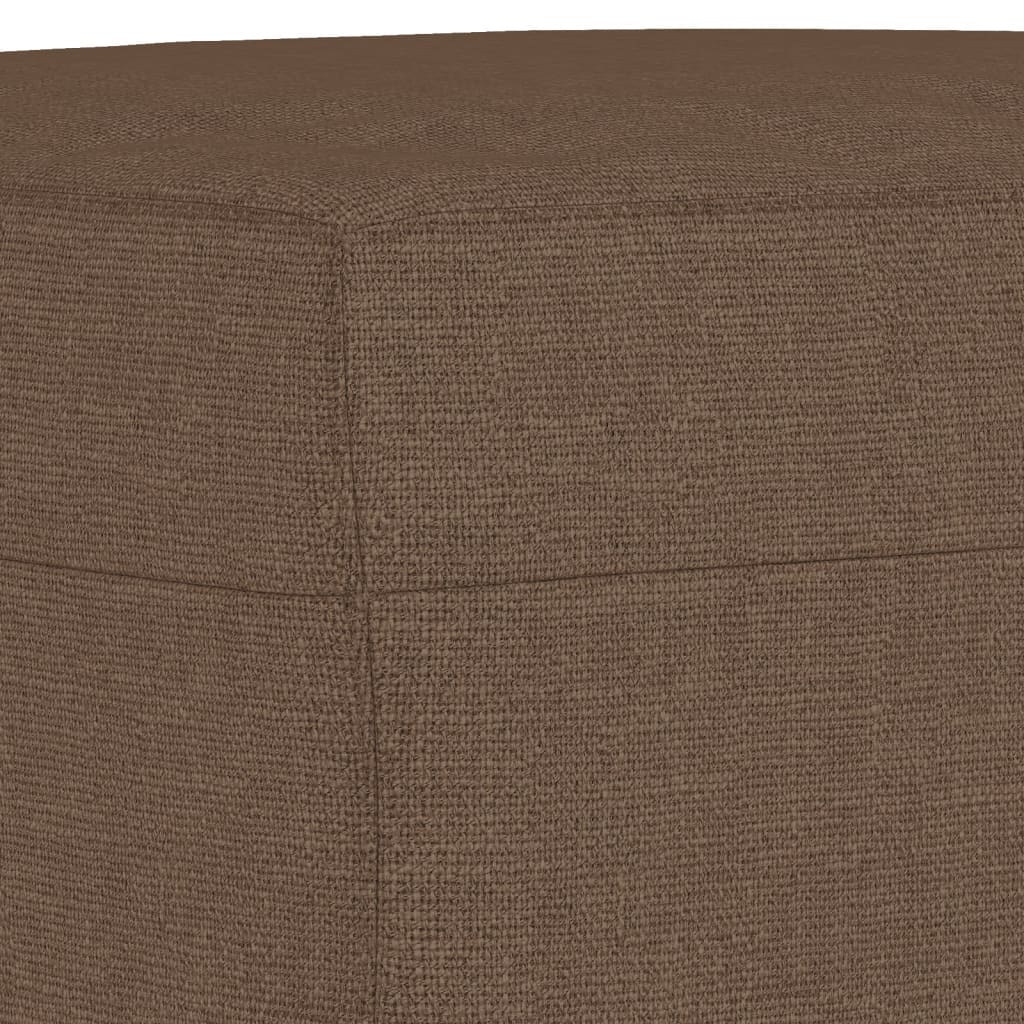 Set di Divani 4 pz con Cuscini Marrone in Tessuto | homemem39