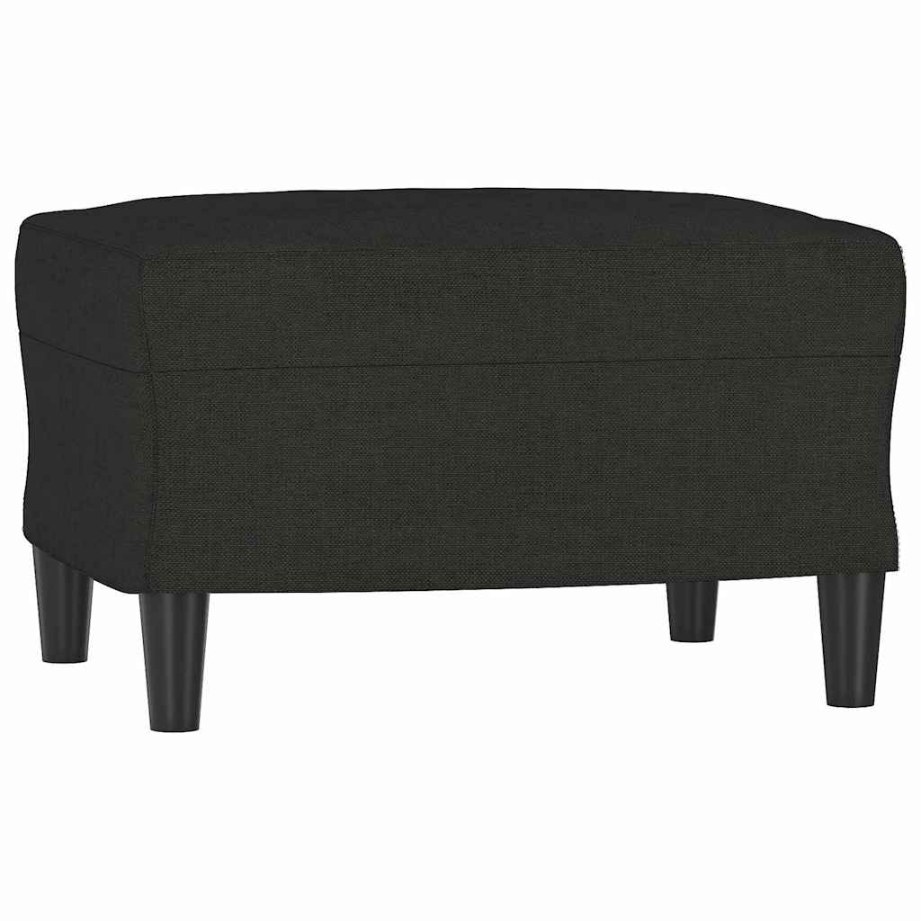 Set di Divani 4 pz con Cuscini Nero in Tessuto | homemem39
