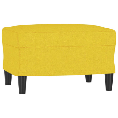 Set di Divani 4 pz con Cuscini Giallo Chiaro in Tessuto | homemem39