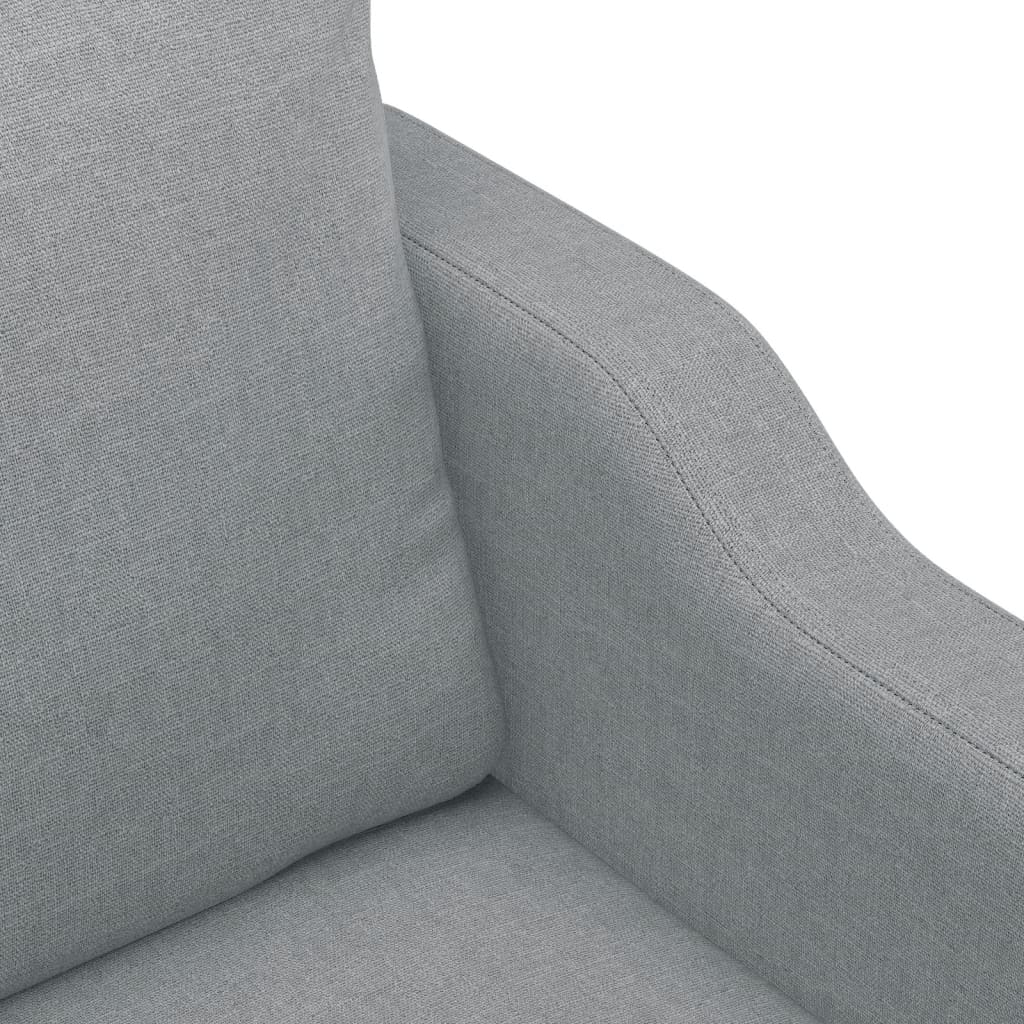 Set Divani 3 pz con Cuscini Grigio Chiaro in Tessuto | homemem39