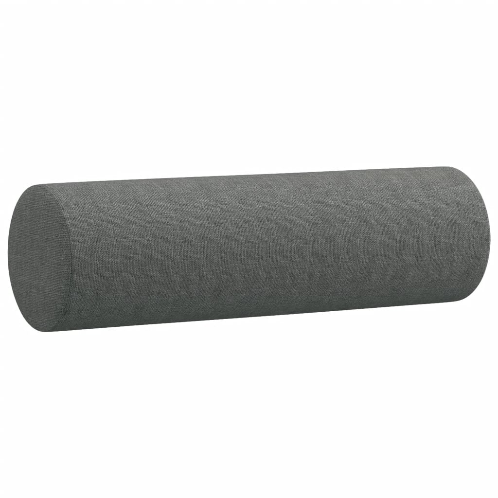 Set di Divani 3 pz con Cuscini Grigio Scuro in Tessuto | homemem39