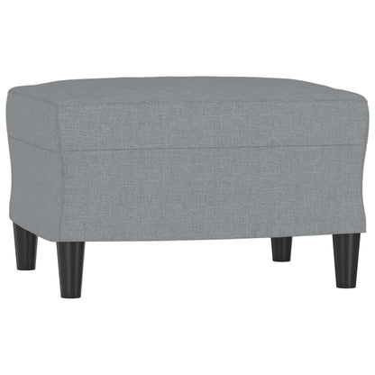Set Divani 4 pz con Cuscini Grigio Chiaro in Tessuto