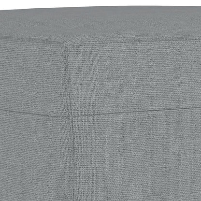Set Divani 4 pz con Cuscini Grigio Chiaro in Tessuto