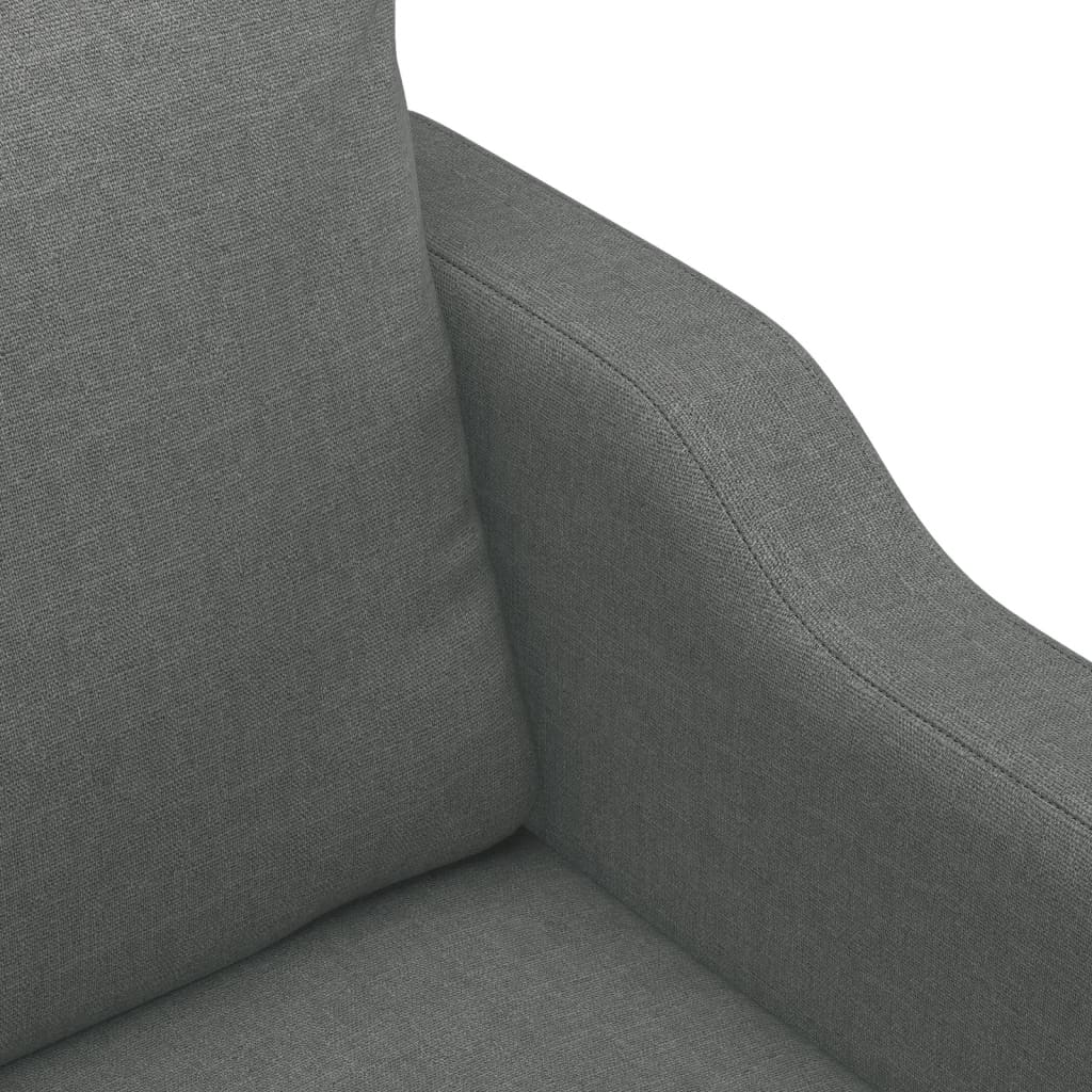 Set di Divani 4 pz con Cuscini Grigio Scuro in Tessuto | homemem39