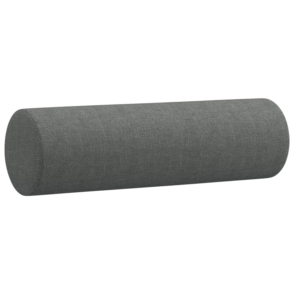 Set di Divani 4 pz con Cuscini Grigio Scuro in Tessuto | homemem39