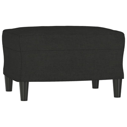 Set Divani 4 pz con Cuscini Nero in Tessuto