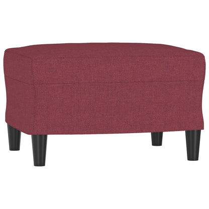 Set di Divani 4 pz con Cuscini Rosso Vino in Tessuto - homemem39