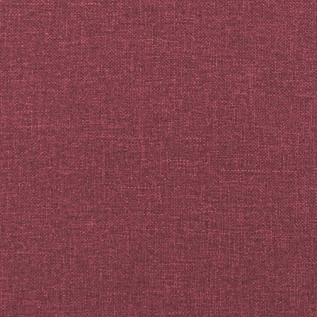 Set di Divani 2 pz con Cuscini Rosso Vino in Tessuto | homemem39