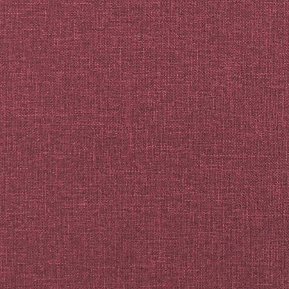 Set di Divani 2 pz con Cuscini Rosso Vino in Tessuto | homemem39