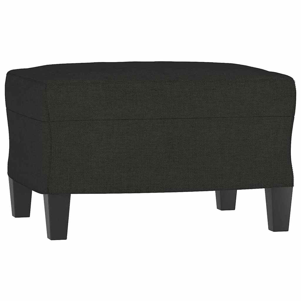 Set Divani 3 pz con Cuscini Nero in Tessuto | homemem39
