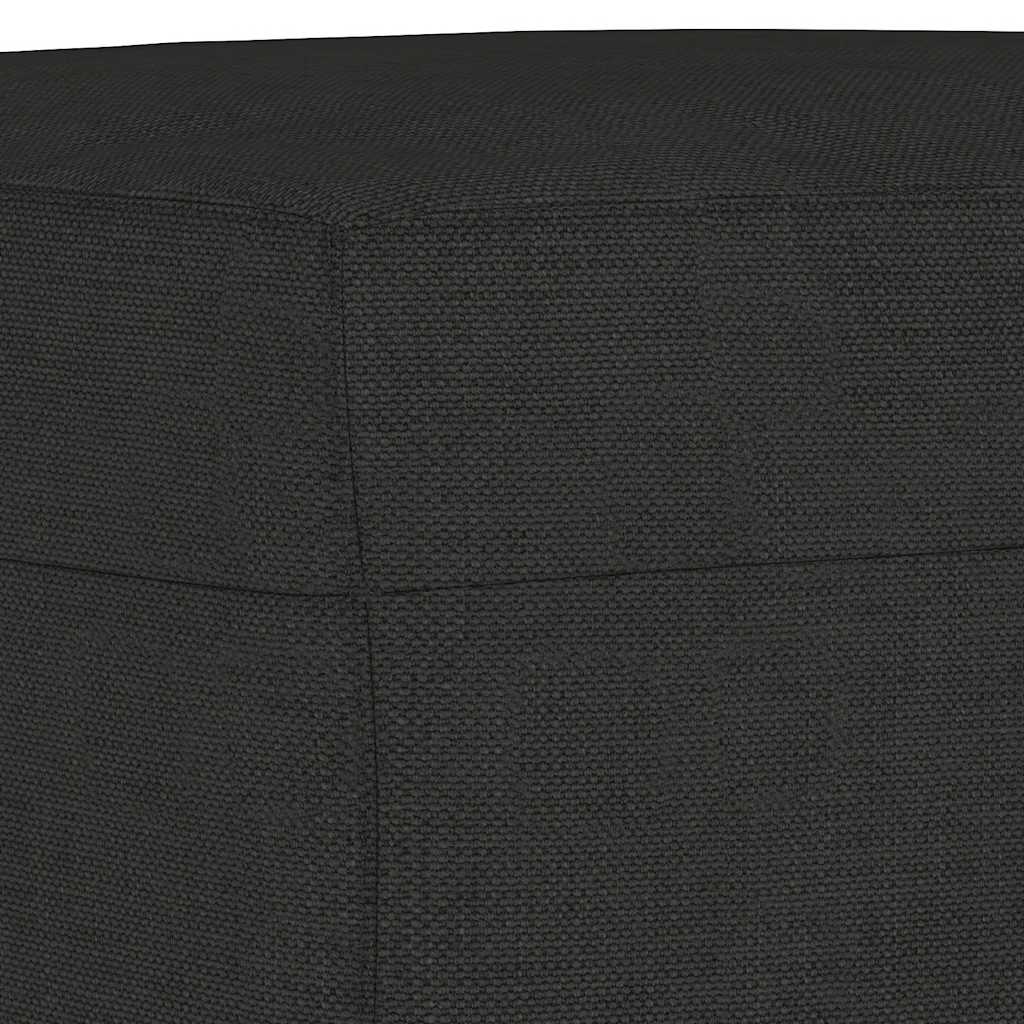 Set Divani 3 pz con Cuscini Nero in Tessuto | homemem39