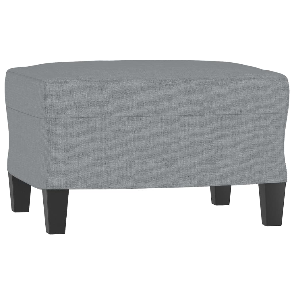 Set di Divani 3 pz con Cuscini Grigio Chiaro in Tessuto | homemem39