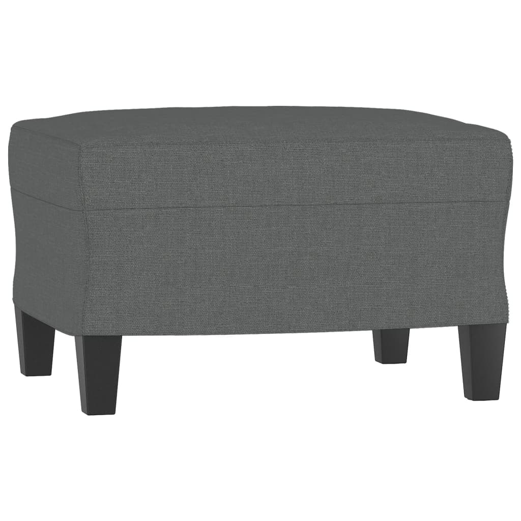 Set di Divani 3 pz con Cuscini Grigio Scuro in Tessuto | homemem39