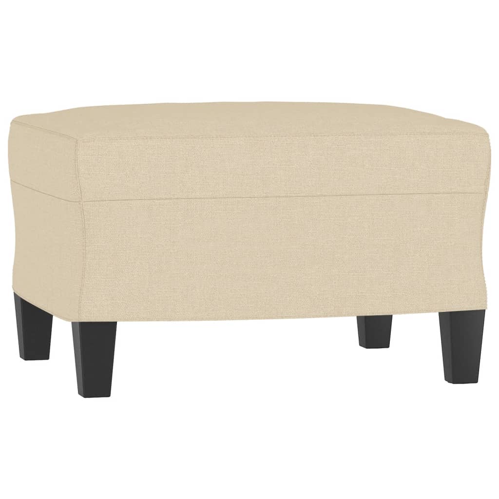 Set di Divani 3 pz con Cuscini Crema in Tessuto | homemem39
