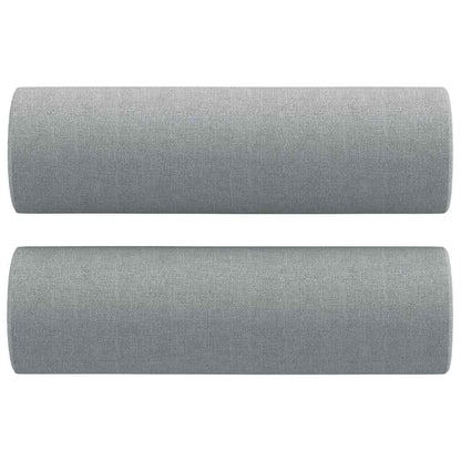 Set Divani 2 pz con Cuscini Grigio Chiaro in Tessuto | homemem39
