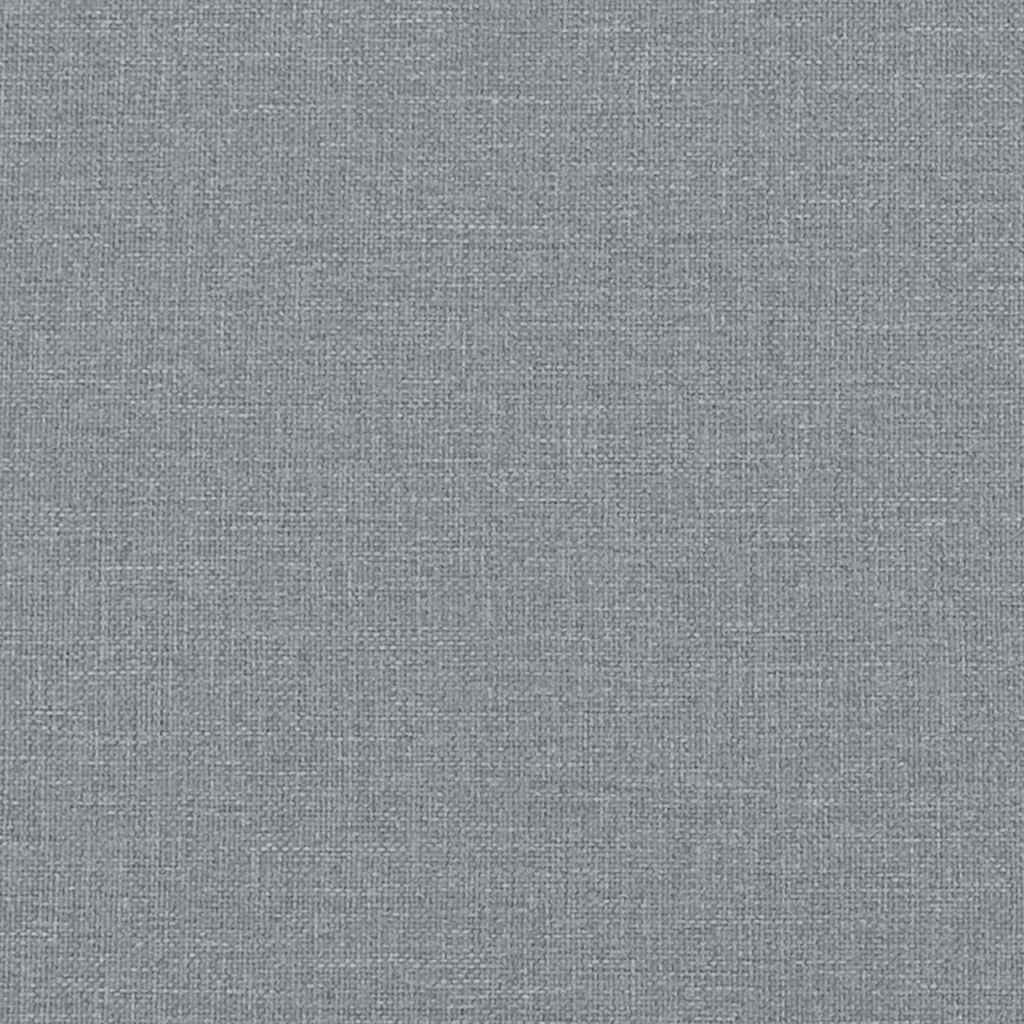 Set Divani 3 pz con Cuscini Grigio Chiaro in Tessuto