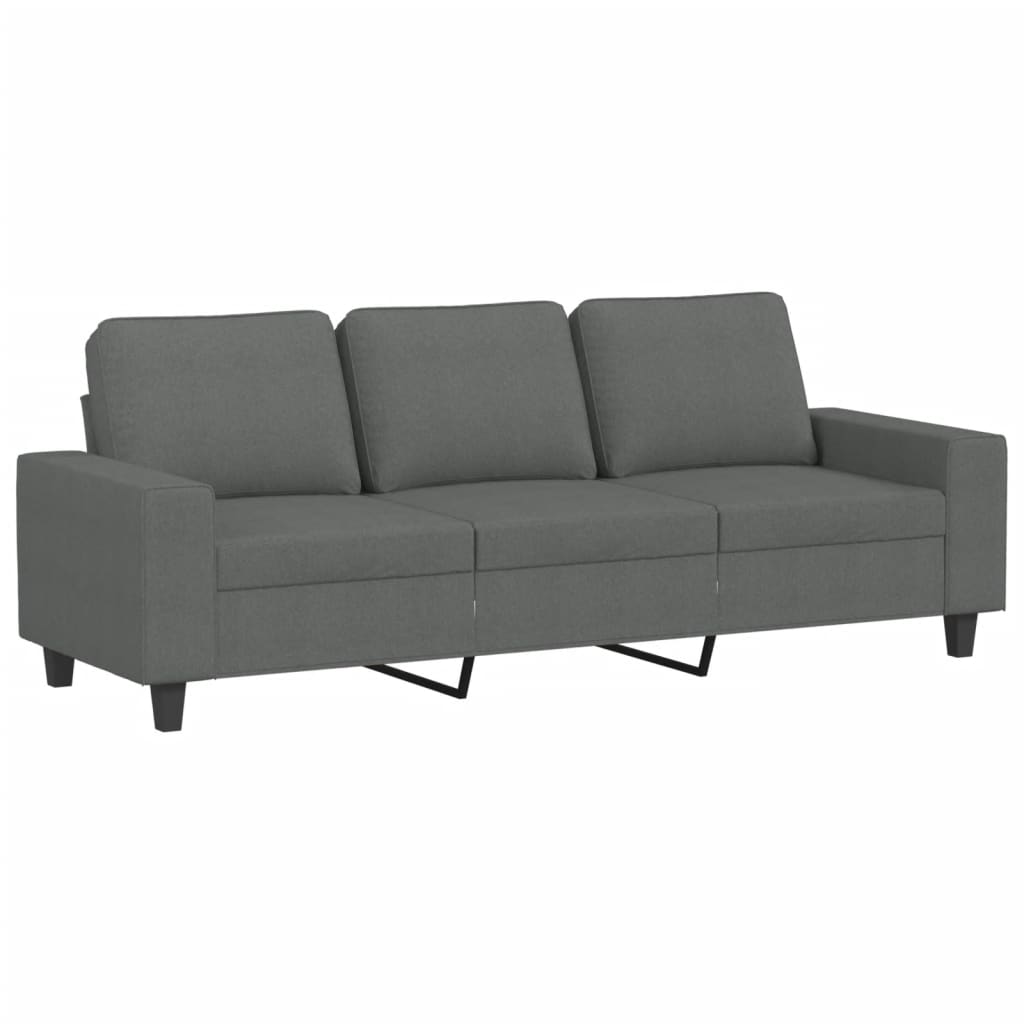 Set di Divani 4 pz Grigio Scuro in Tessuto | homemem39