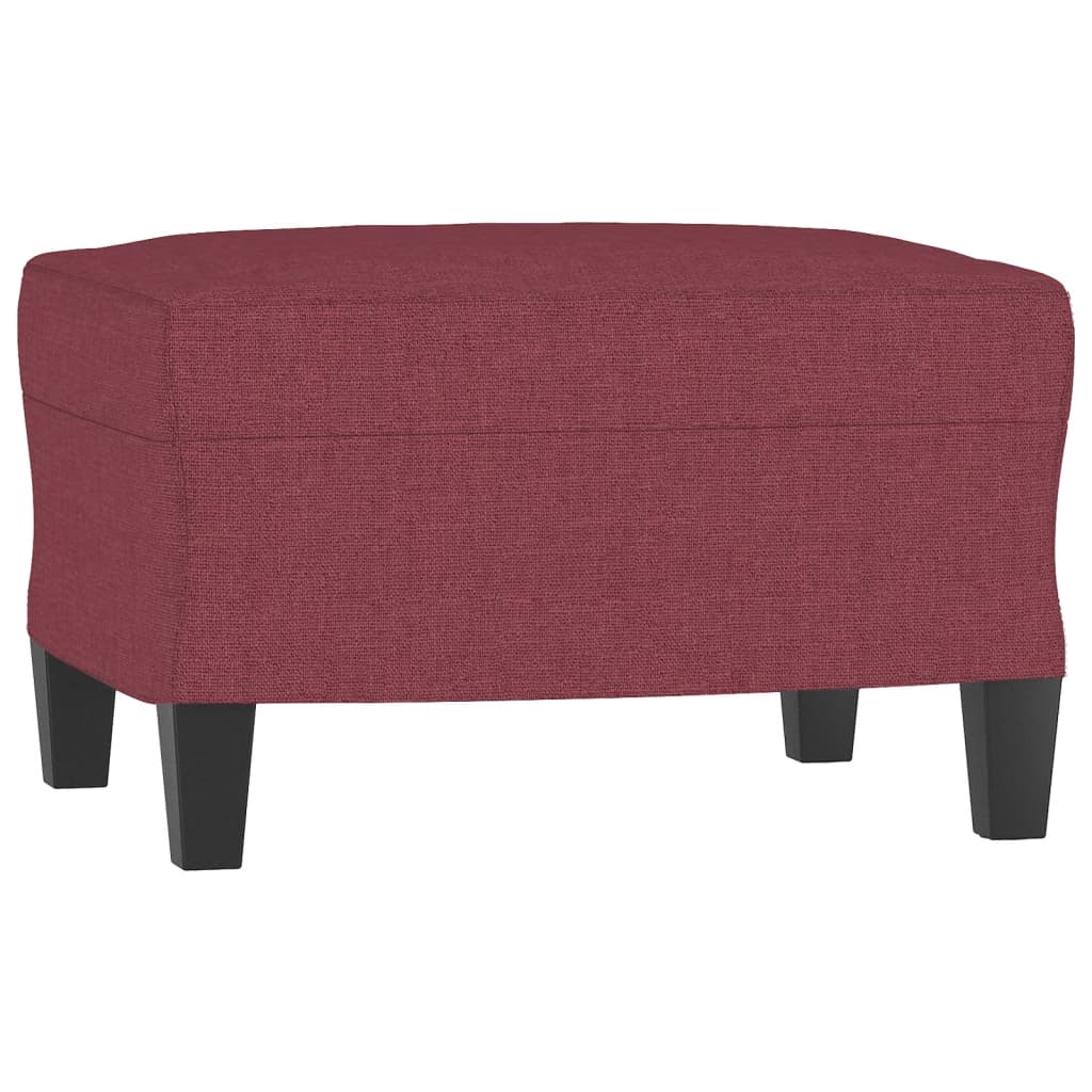 Set di Divani 3 pz Rosso Vino in Tessuto | homemem39