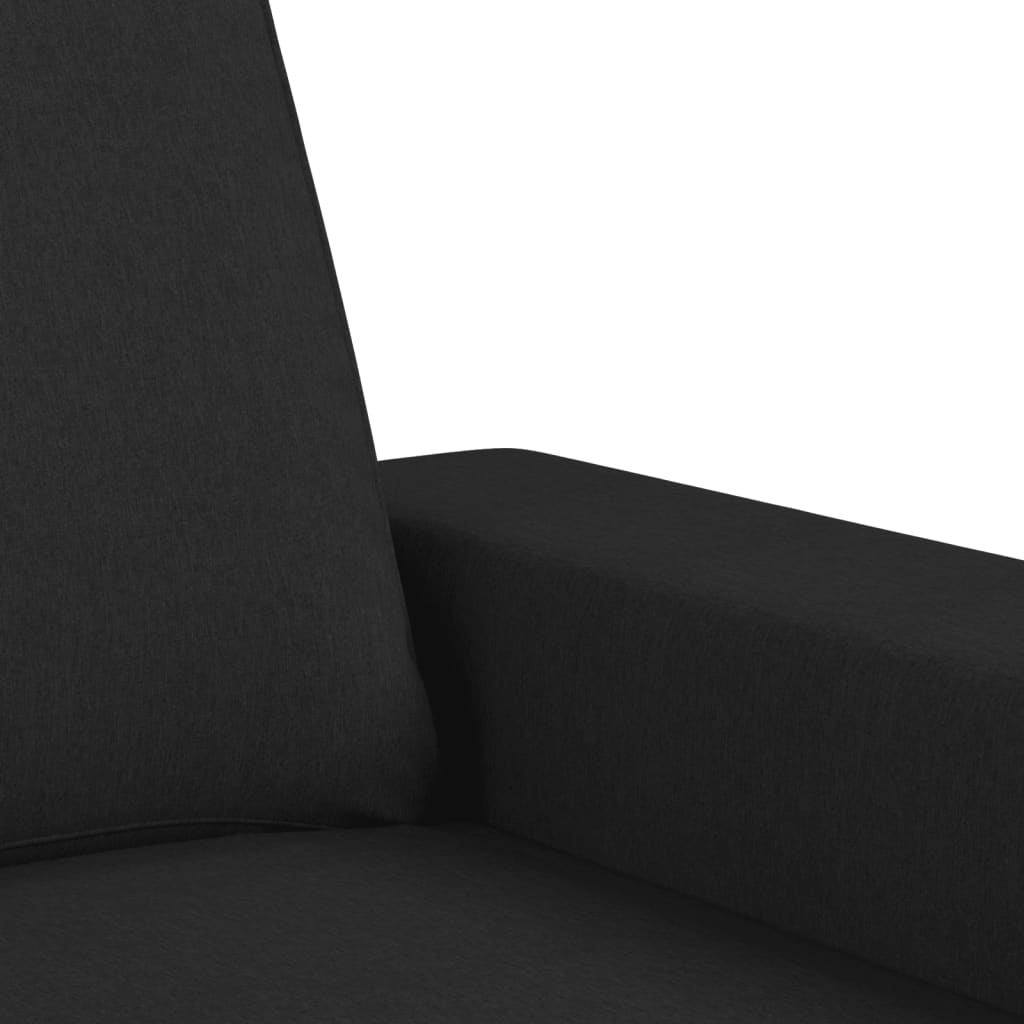 Set d Divani 3 pz Nero in Tessuto | homemem39