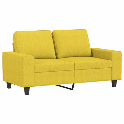 Set di Divani 3 pz Giallo Chiaro in Tessuto | homemem39