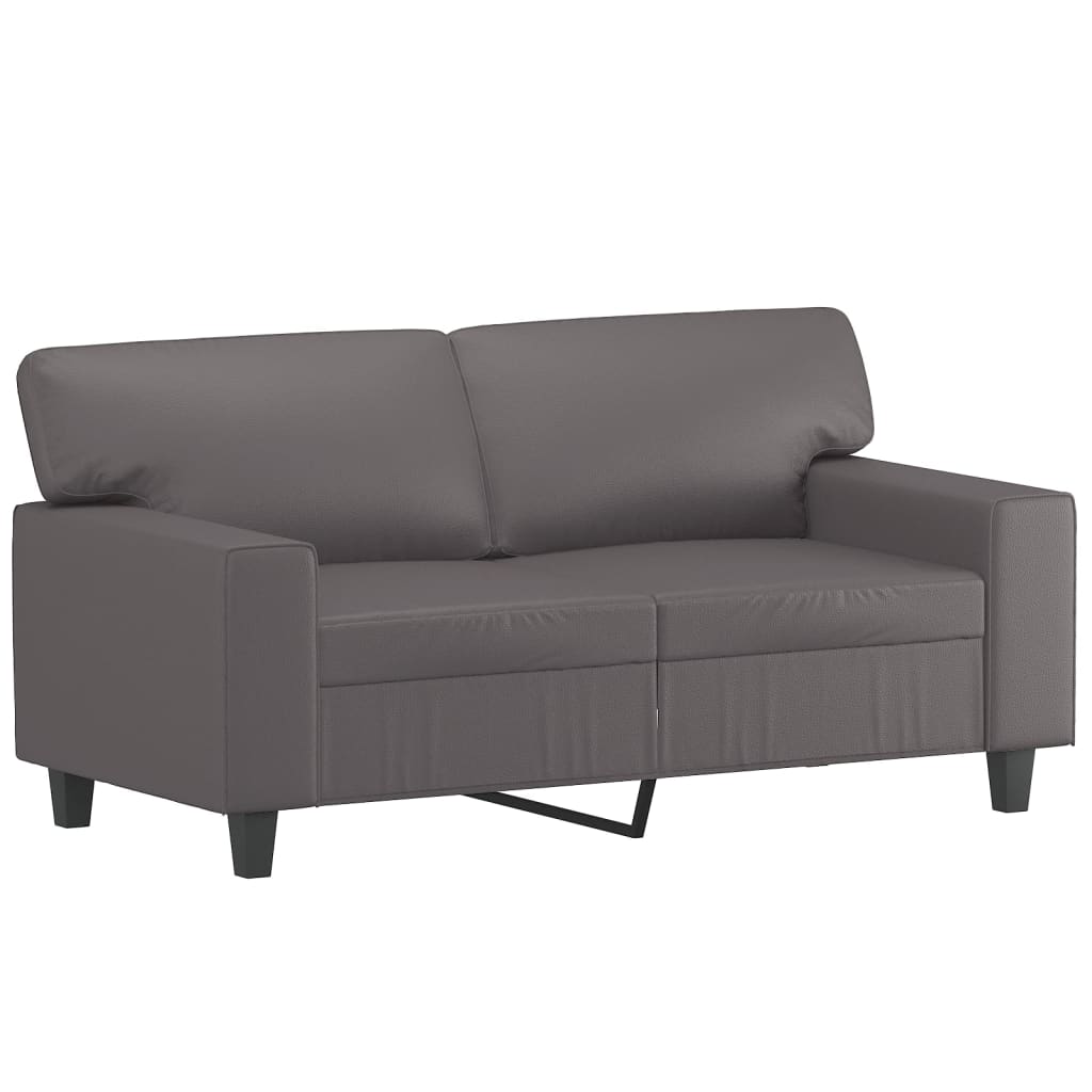 Set di Divani 3 pz con Cuscini Grigio in Similpelle | homemem39