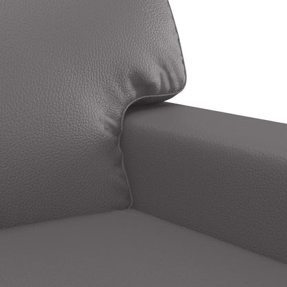 Set di Divani 3 pz con Cuscini Grigio in Similpelle | homemem39