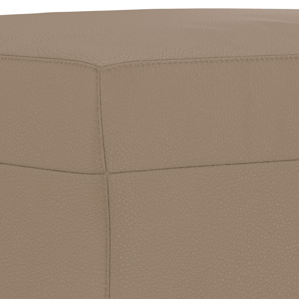 Set di Divani 3 pz con Cuscini Cappuccino in Similpelle | homemem39