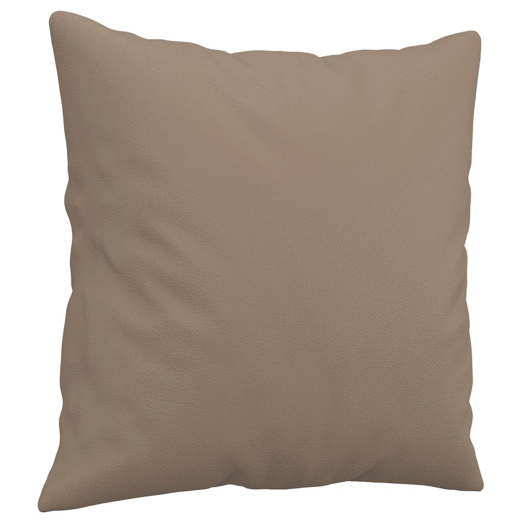 Set di Divani 3 pz con Cuscini Cappuccino in Similpelle | homemem39