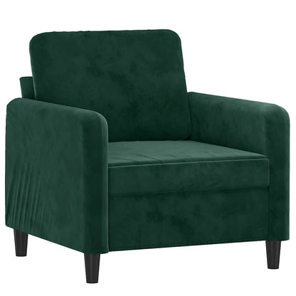 Set di Divani 3 pz Verde Scuro in Velluto | homemem39