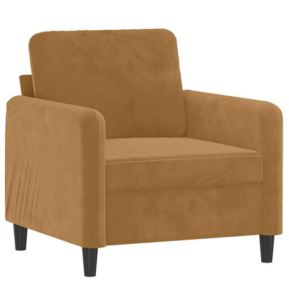 Set di Divani 3 pz Marrone in Velluto | homemem39