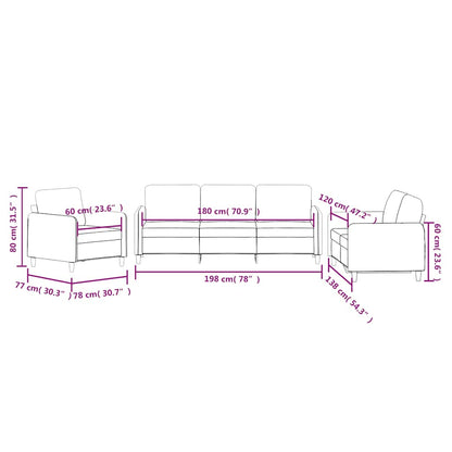 Set di Divani 3 pz Blu in Velluto | homemem39