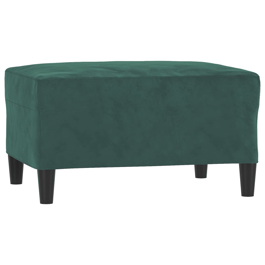 Set di Divani 4 pz Verde Scuro in Velluto
