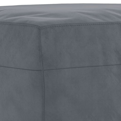 Set di Divani 4 pz con Cuscini Grigio Scuro in Velluto