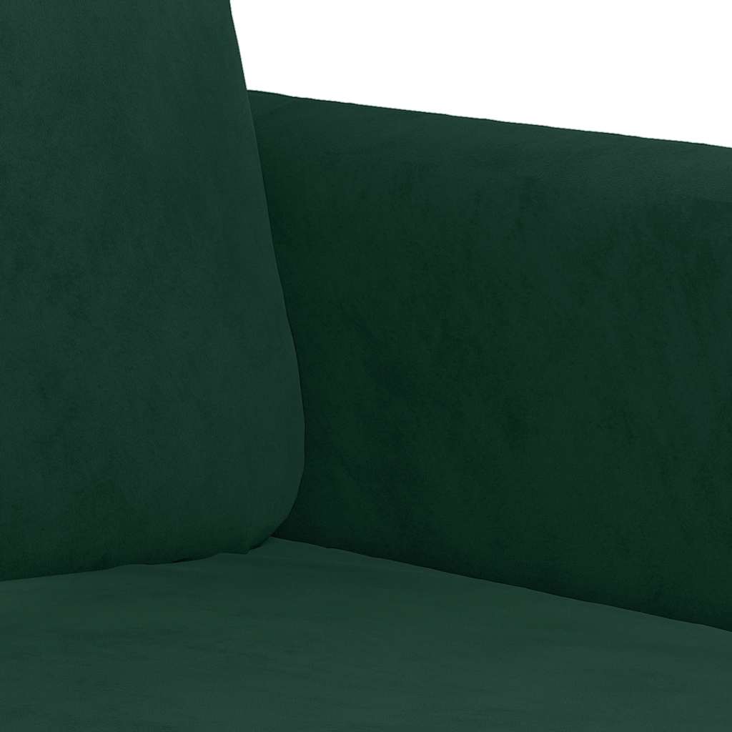 Set di Divani 2 pz Verde Scuro in Velluto | homemem39