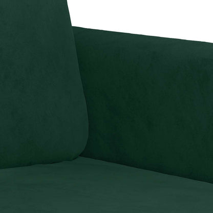 Set di Divani 2 pz Verde Scuro in Velluto | homemem39