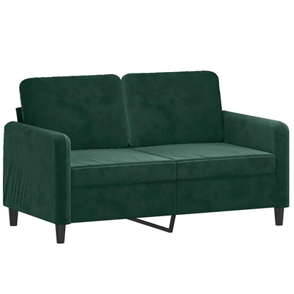 Set di Divani 3 pz Verde Scuro in Velluto | homemem39