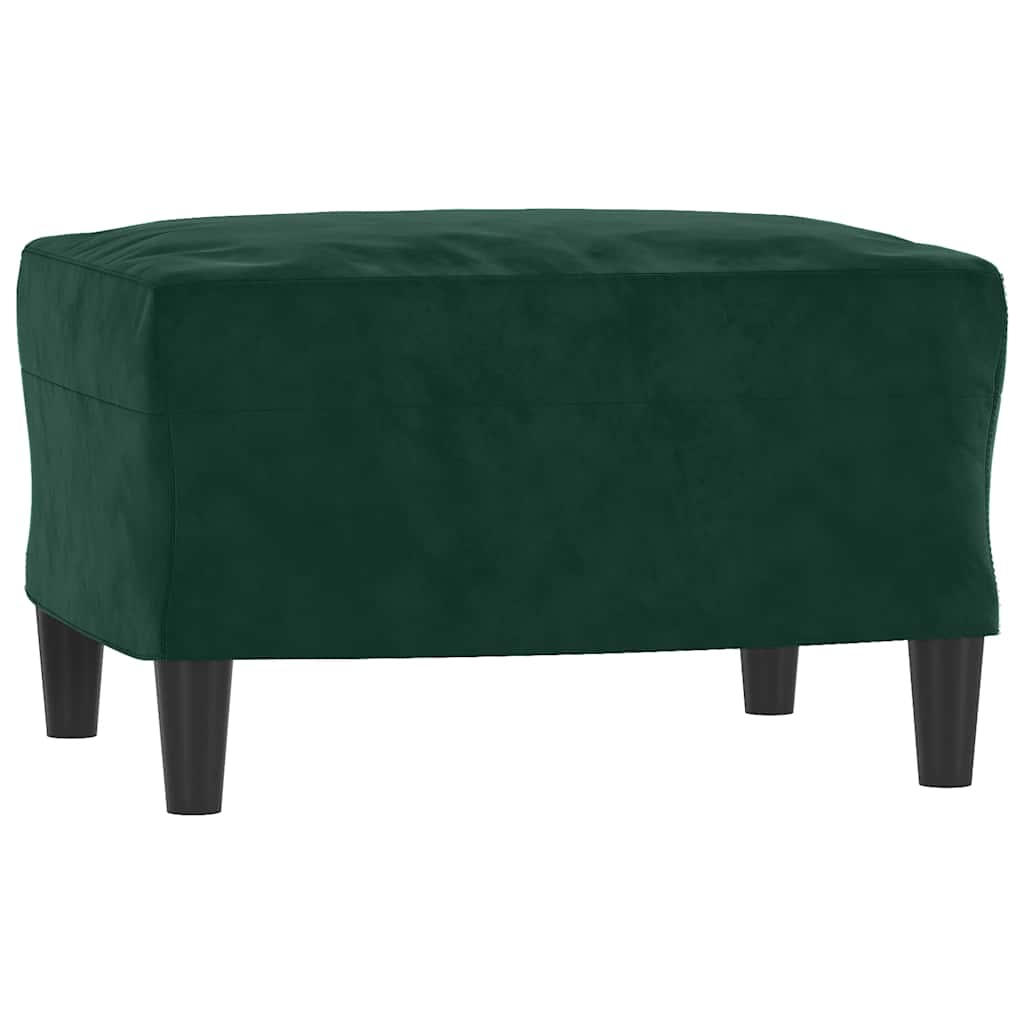 Set di Divani 3 pz Verde Scuro in Velluto | homemem39